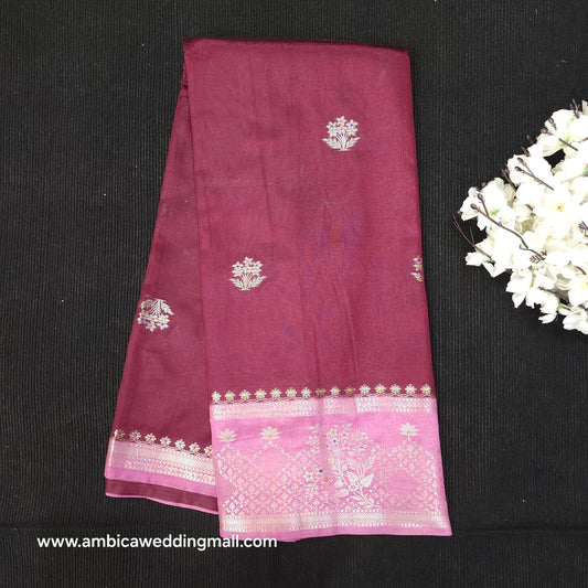 Raw Mango Banaras Pattu Sarees