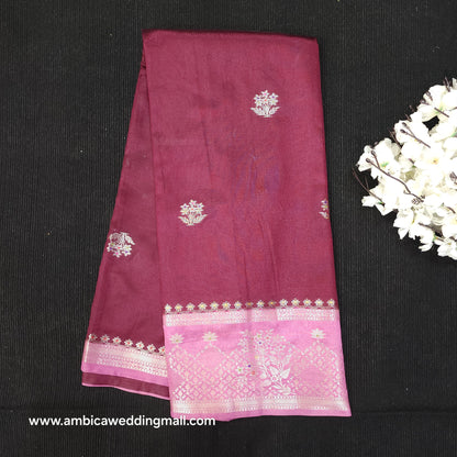 Raw Mango Banaras Pattu Sarees