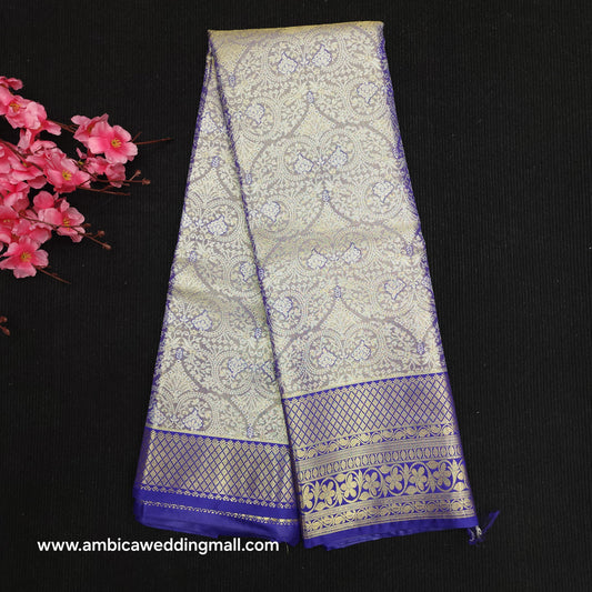 ✨️Semi Kanchi Pattu One Gram Gold Saree💫