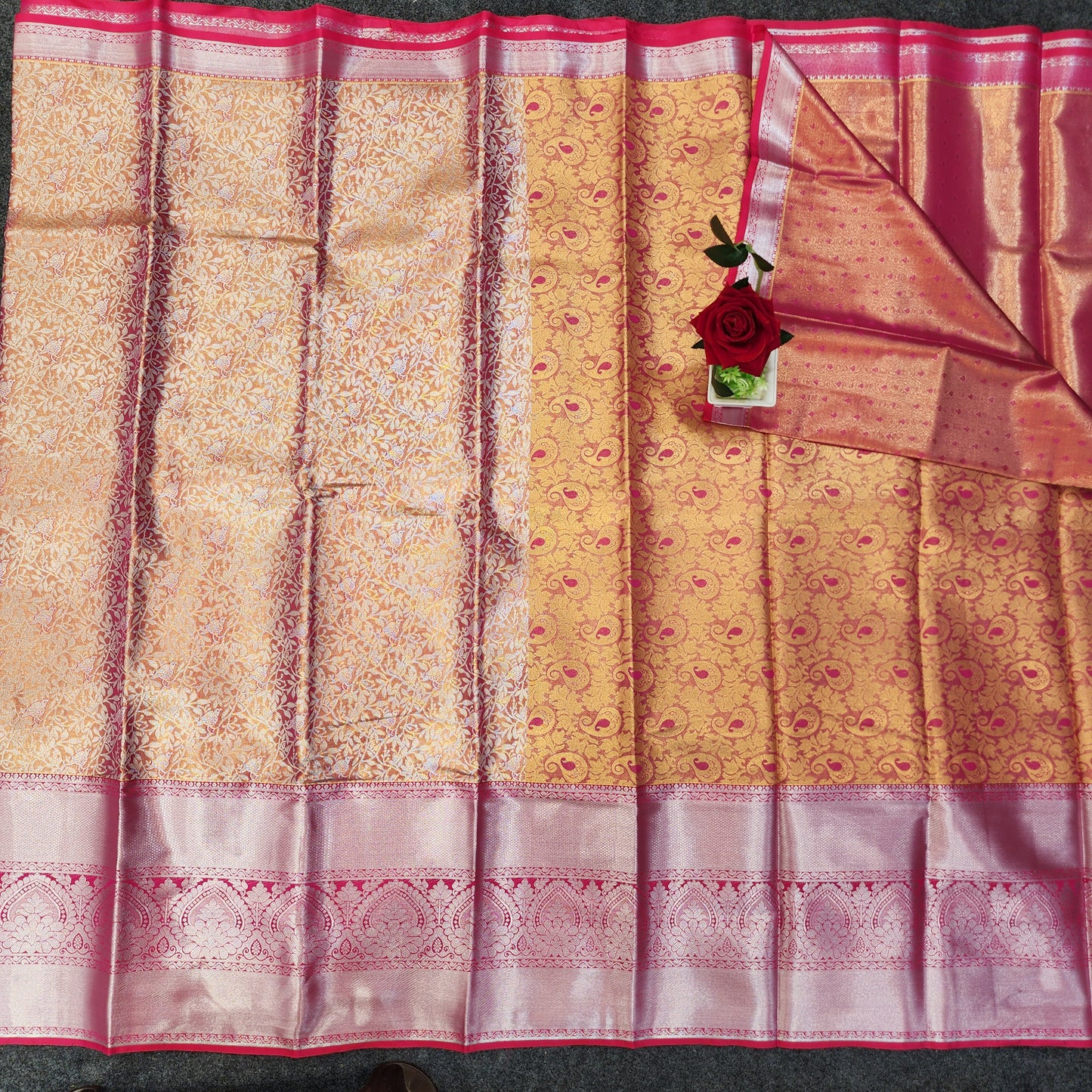 1 Gram Gold Zari mix pattu sarees 😍