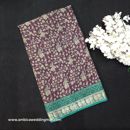 Kalamkari Dola Silk Saree
