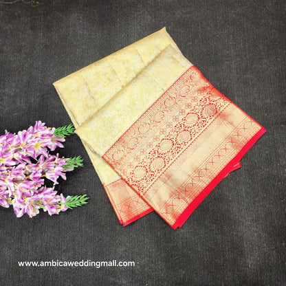 Pure Tissue Powerloom Bridal Kanchi Pattu Saree😍✨️
