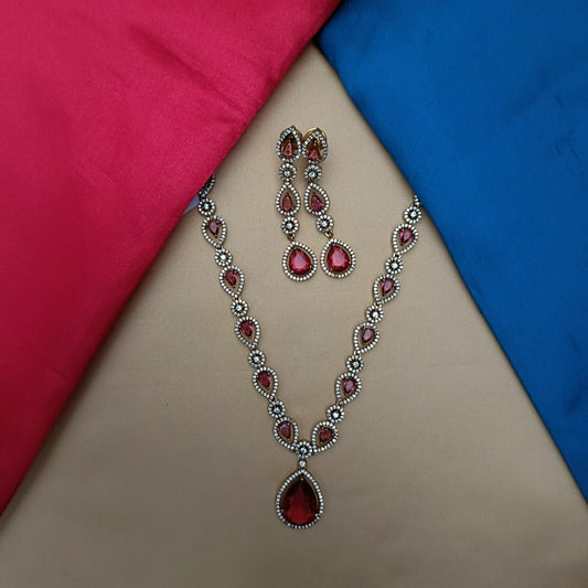 Beautiful Mini Haaram In Red Stone