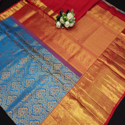 Bridal Resham Pure Handloom Kanchi Sarees