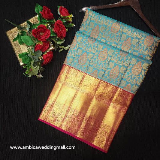 Pure Resham Bridal Kanchi Pattu Handloom Saree