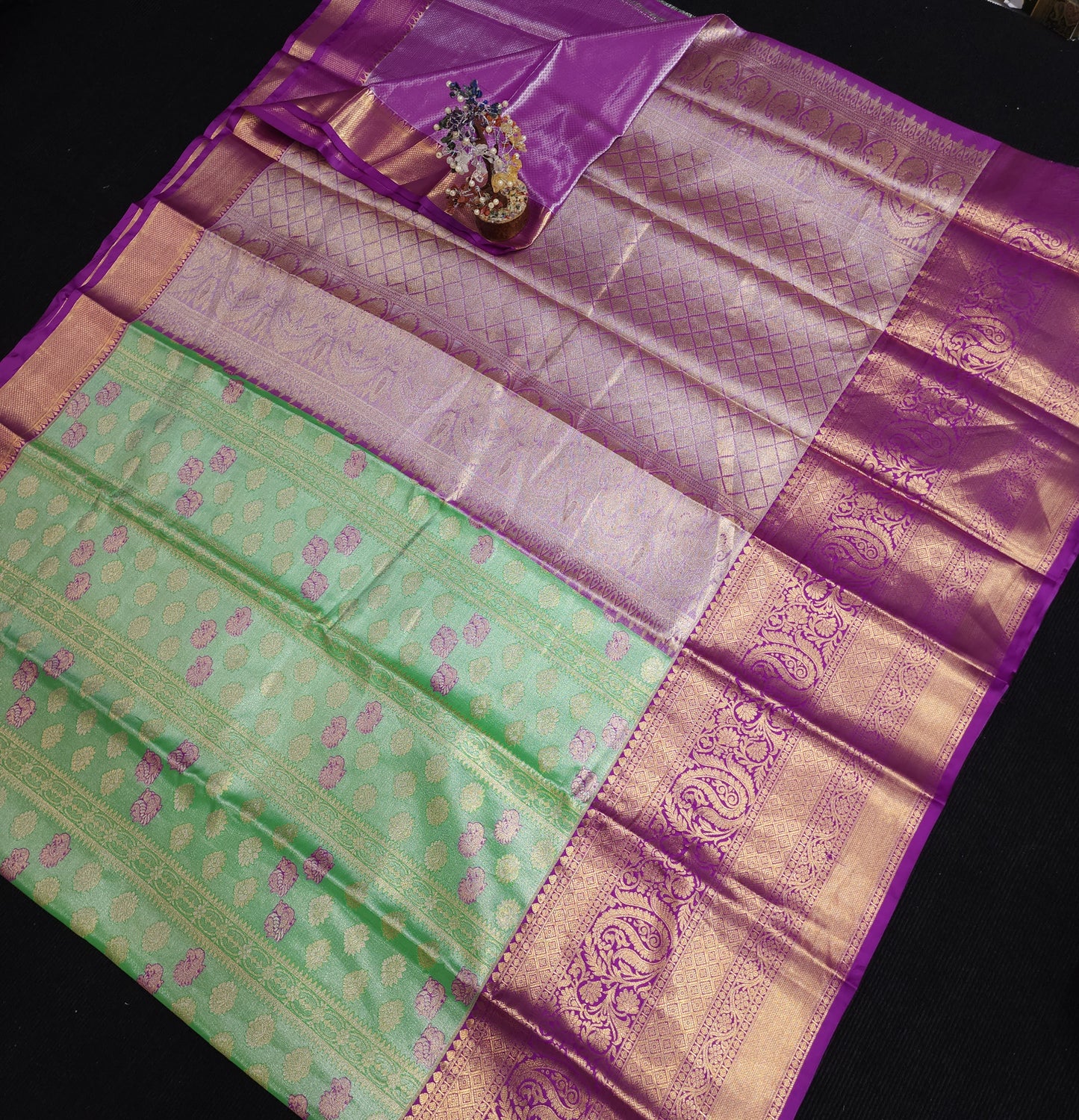 2 Gram gold zari semi kanchi pattu sarees ✨️