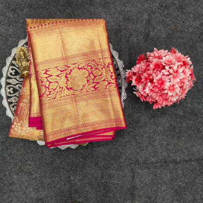 Pure Resham Bridal Kanchi Pattu Handloom Saree