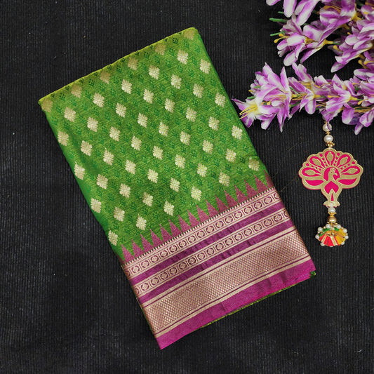 Visiri Kanchi Border Saree