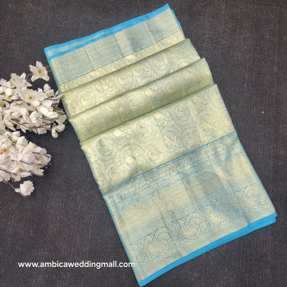 Pure Tissue Powerloom Bridal Kanchi Pattu Saree😍✨️