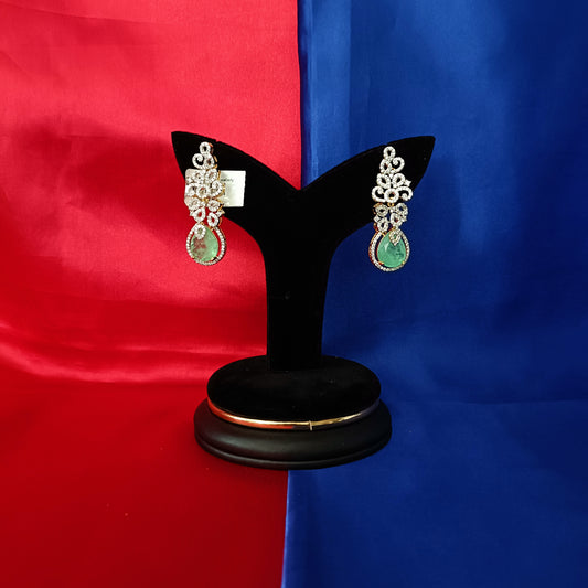 Beautiful GJ Studs In Sea Green Stone