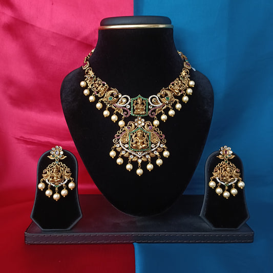 Beautiful Nakshi Short Necklace