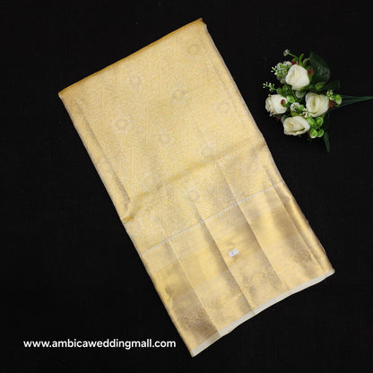 Pure 2G Jariwarp Brocade Handloom Tissue Sarees