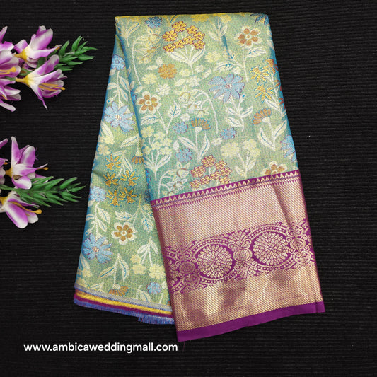 Buy Stunning Kanchi pattu mix paitani Lehenga [2 To 5 Years]