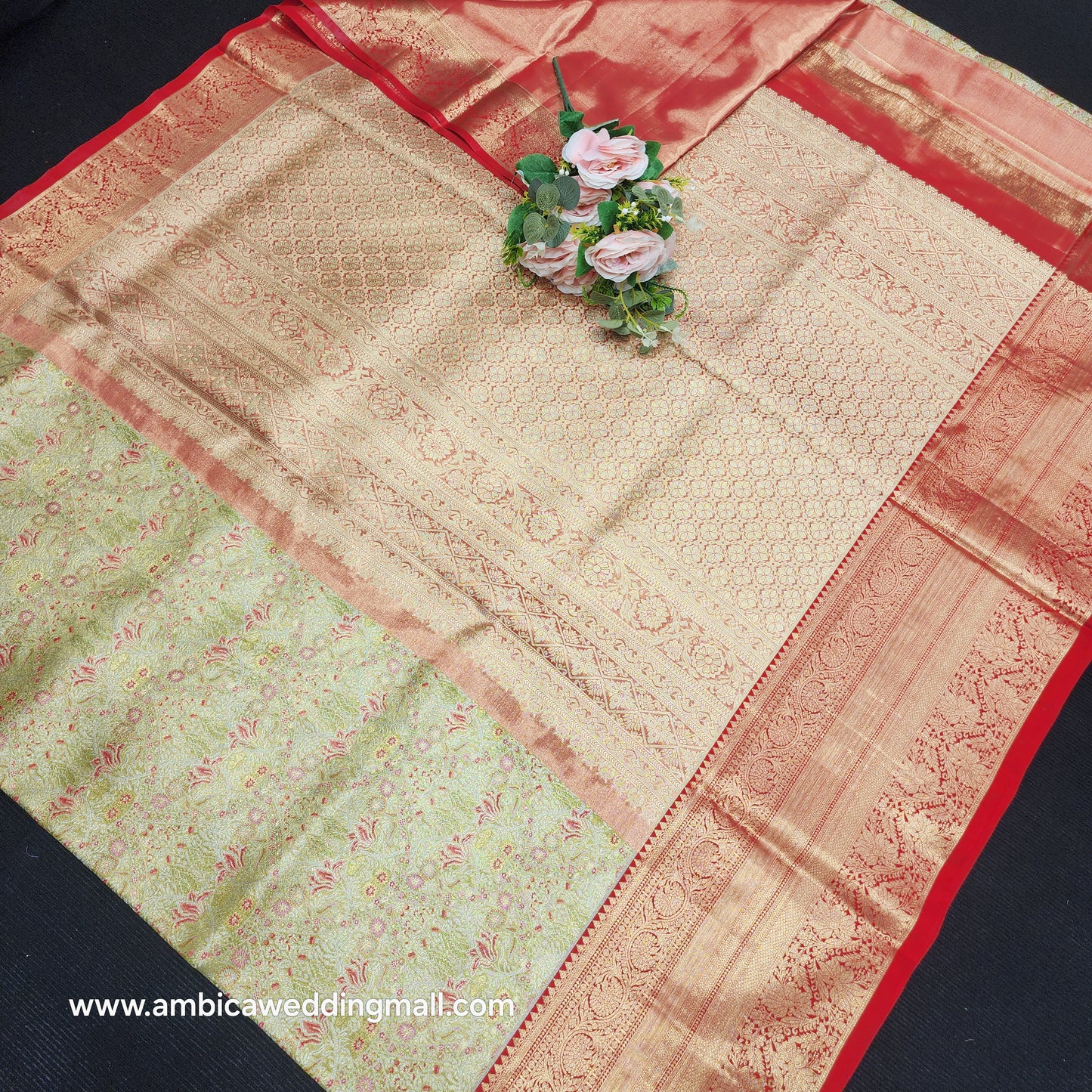 Pure Tissue Powerloom Bridal Kanchi Pattu Saree😍✨️