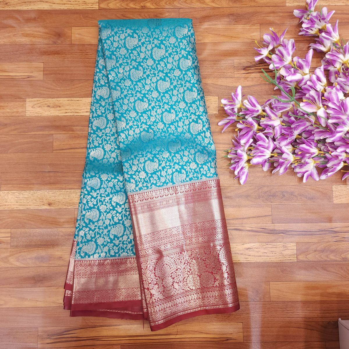 Semi Resham Kanchi Pattu Saree