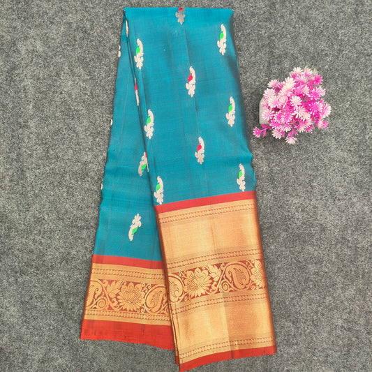 Kanchi Pattu Handloom Butta Sarees