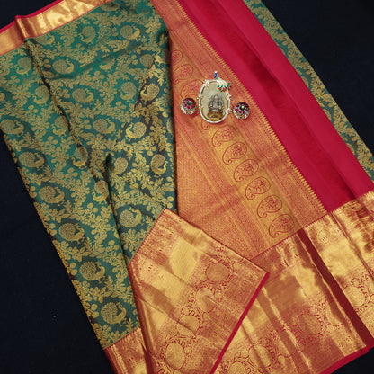 Pure Resham Bridal Kanchi Pattu Handloom Saree