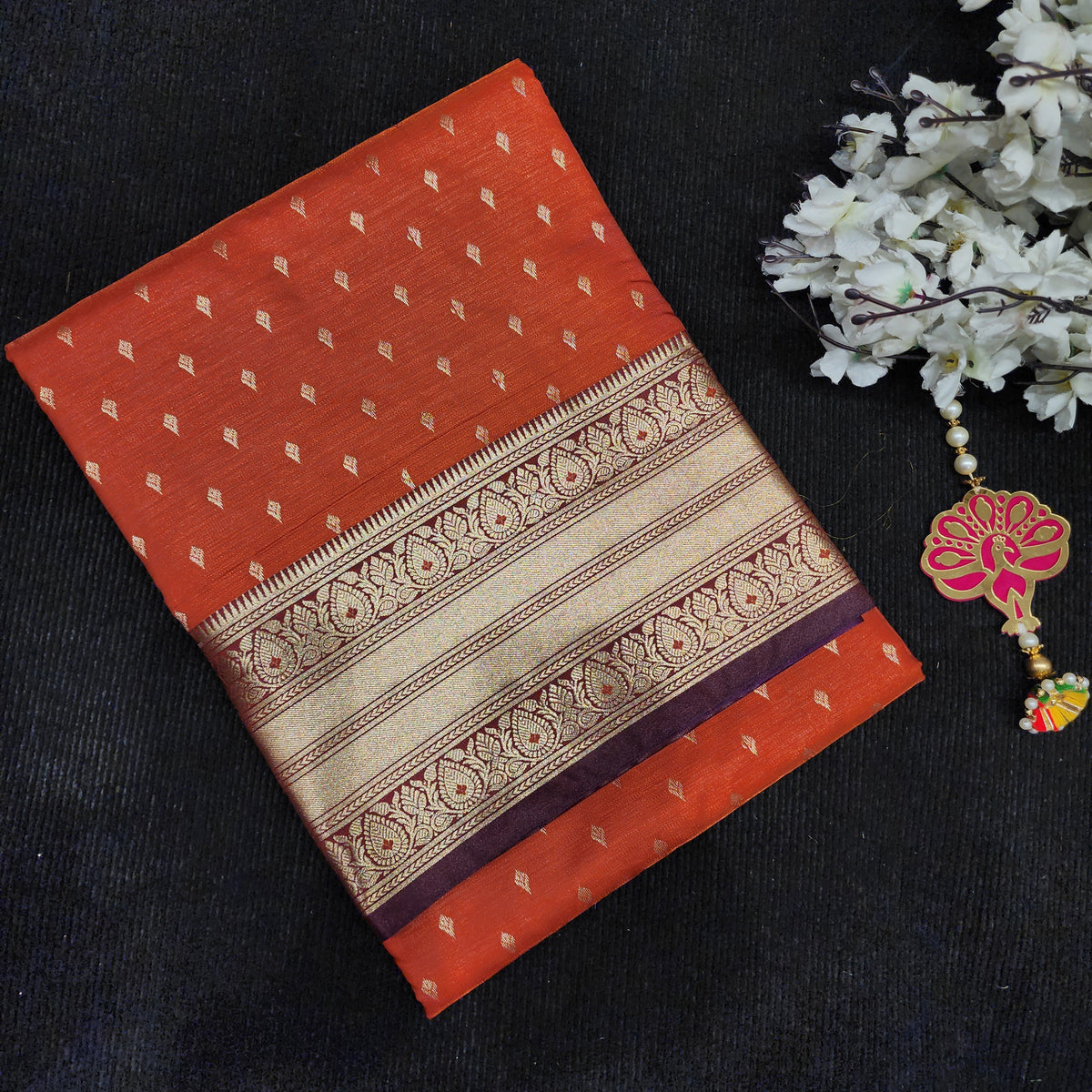 Visiri Kanchi Border Saree