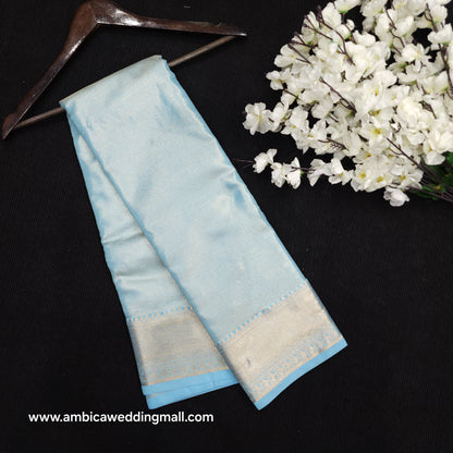 Banaras fancy plain tissue sarees