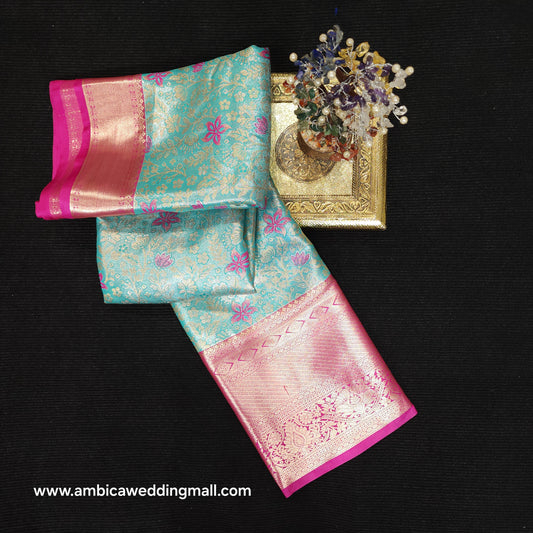 2 Gram gold zari semi kanchi pattu sarees ✨️