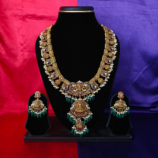 Beautiful Jadau Kundan Jalebi Long Necklace