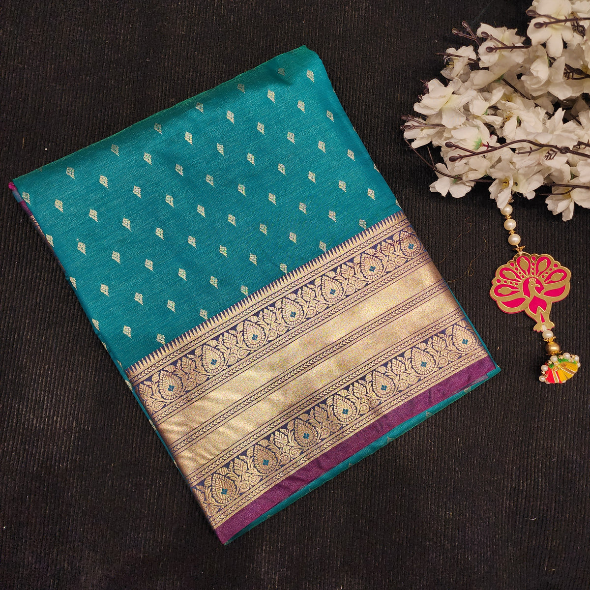 Visiri Kanchi Border Saree
