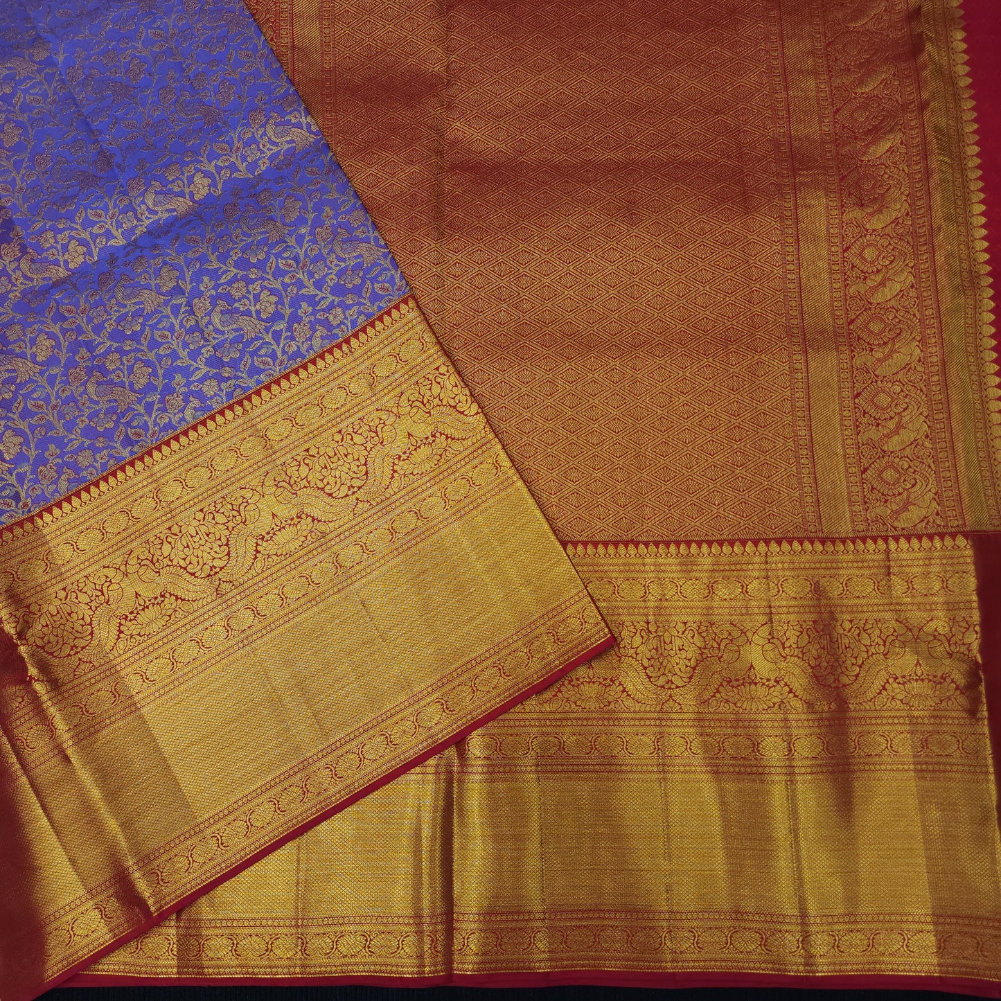Pure Resham Bridal Kanchi Pattu Handloom Saree