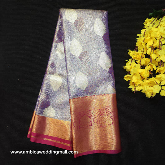 Semi Kanchi Pattu Tissue Sarees