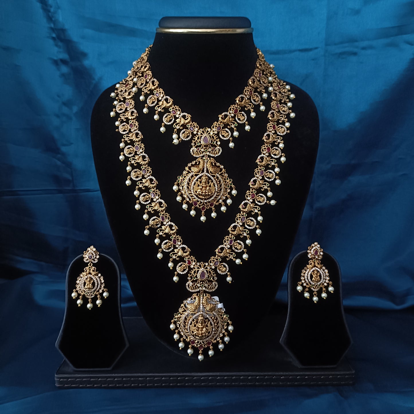 Beautiful Nakshi Combo set With Laxmi Idol