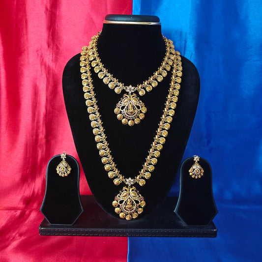 Beautiful Nakshi Combo Set With Laxmi Idol - Ambica Wedding Mall