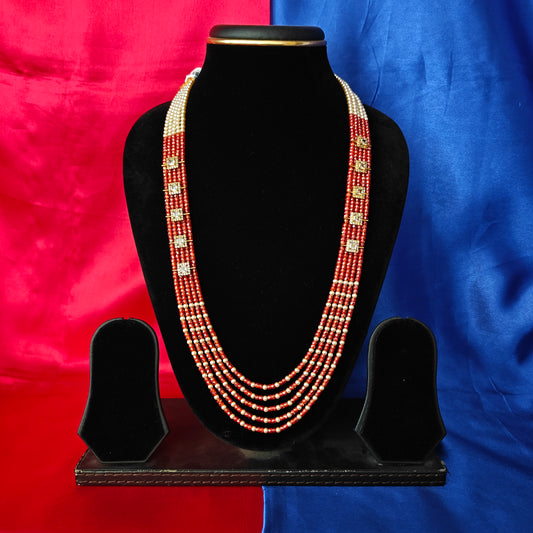 Beautiful Rust Orange Coloured Honex Necklace