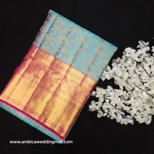 Pure Resham Bridal Kanchi Pattu Handloom Saree