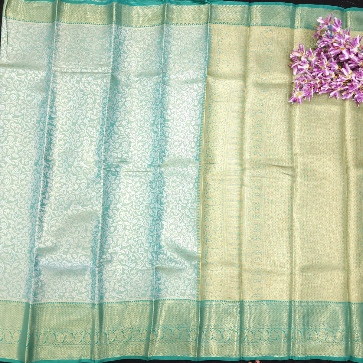 1 Gram Gold zari semi kanchi pattu saree✨️