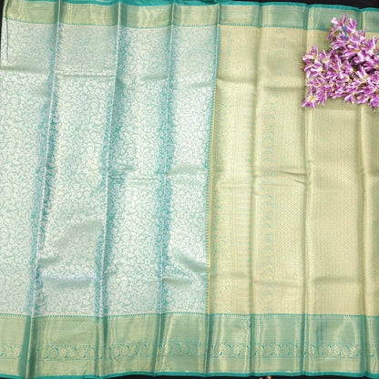 1 Gram Gold zari semi kanchi pattu saree✨️