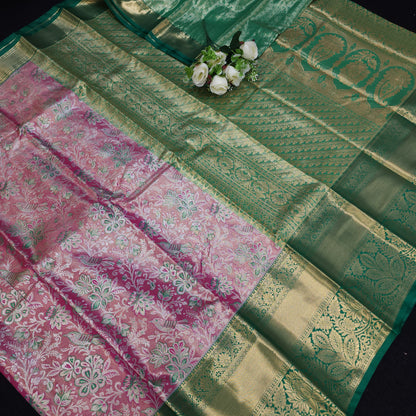 Semi Kanchi Pattu Tissue Saree