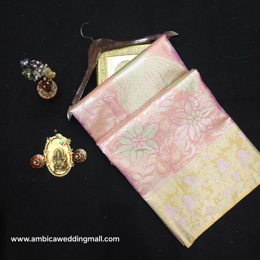 Semi kanchi pattu tissue 2 Gram Gold Sarees🛍️