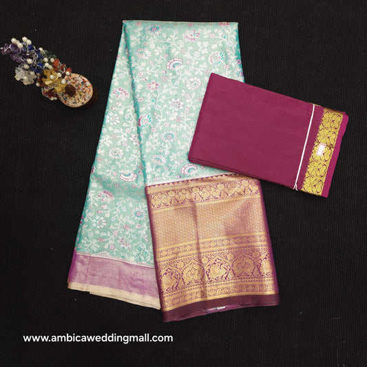 Buy Stunning Kanchi pattu mix Lehenga [Free Size]