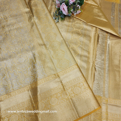 Pure Tissue Powerloom Bridal Kanchi Pattu Saree😍✨️
