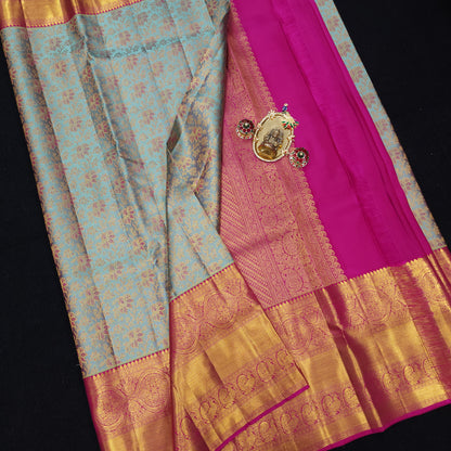 Pure Resham Bridal Kanchi Pattu Handloom Saree
