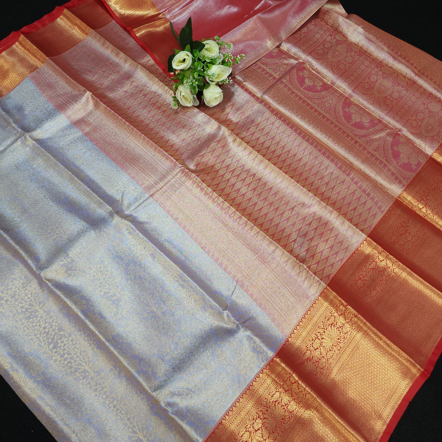 Semi Kanchi Pattu Tissue Saree