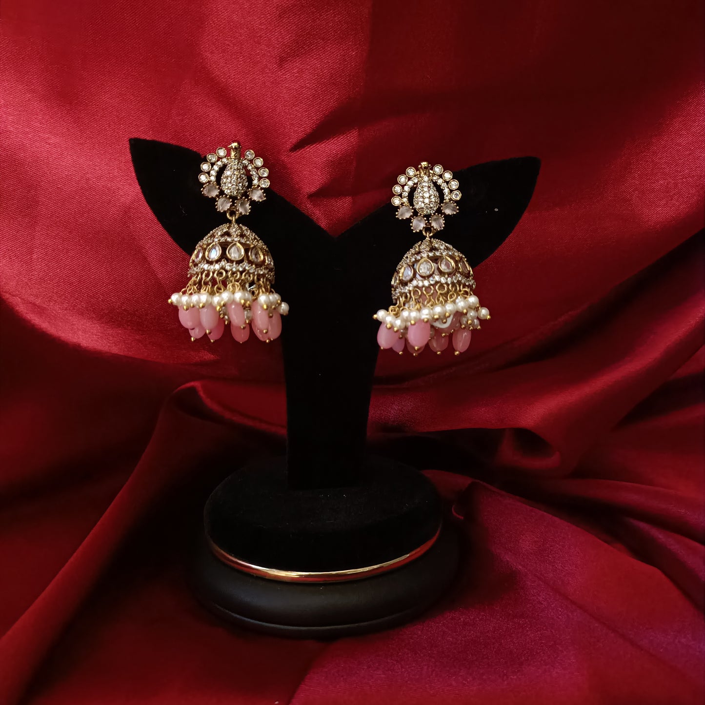 Beautiful Peacock design Victorian Jhumkas