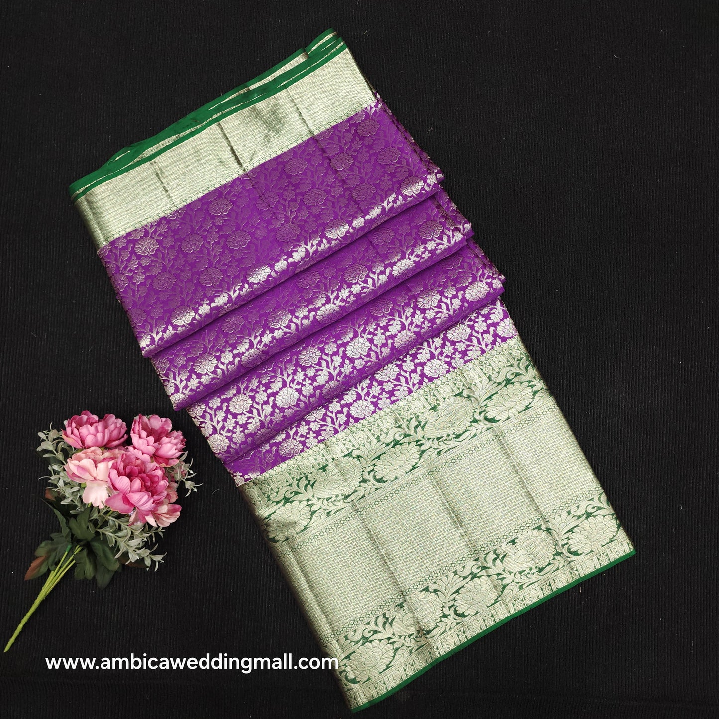 Handloom Pure Resham German Kanchi Pattu Saree