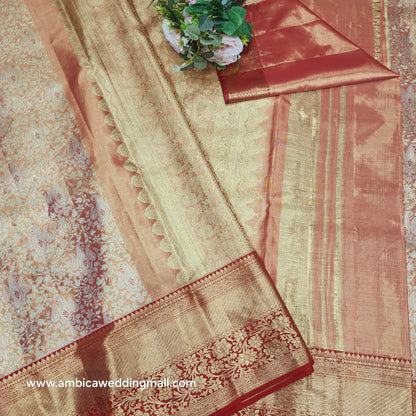 Pure Tissue Powerloom Bridal Kanchi Pattu Saree😍✨️