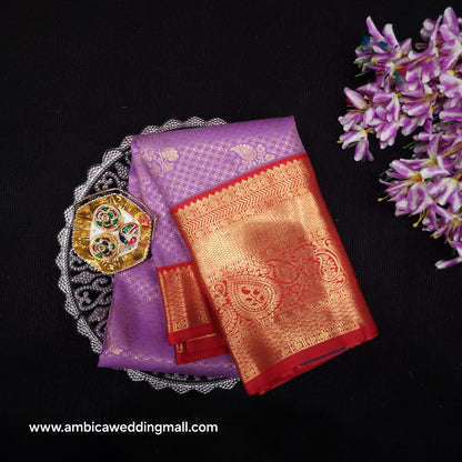 Vintage Checks Kanchi Pattu Trending Saree