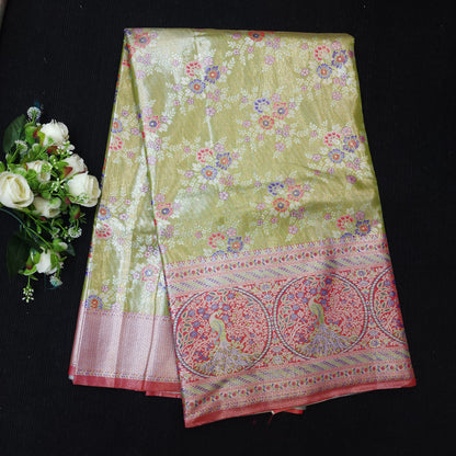 Meenakari Kanchi Pattu Sarees 😍✨️