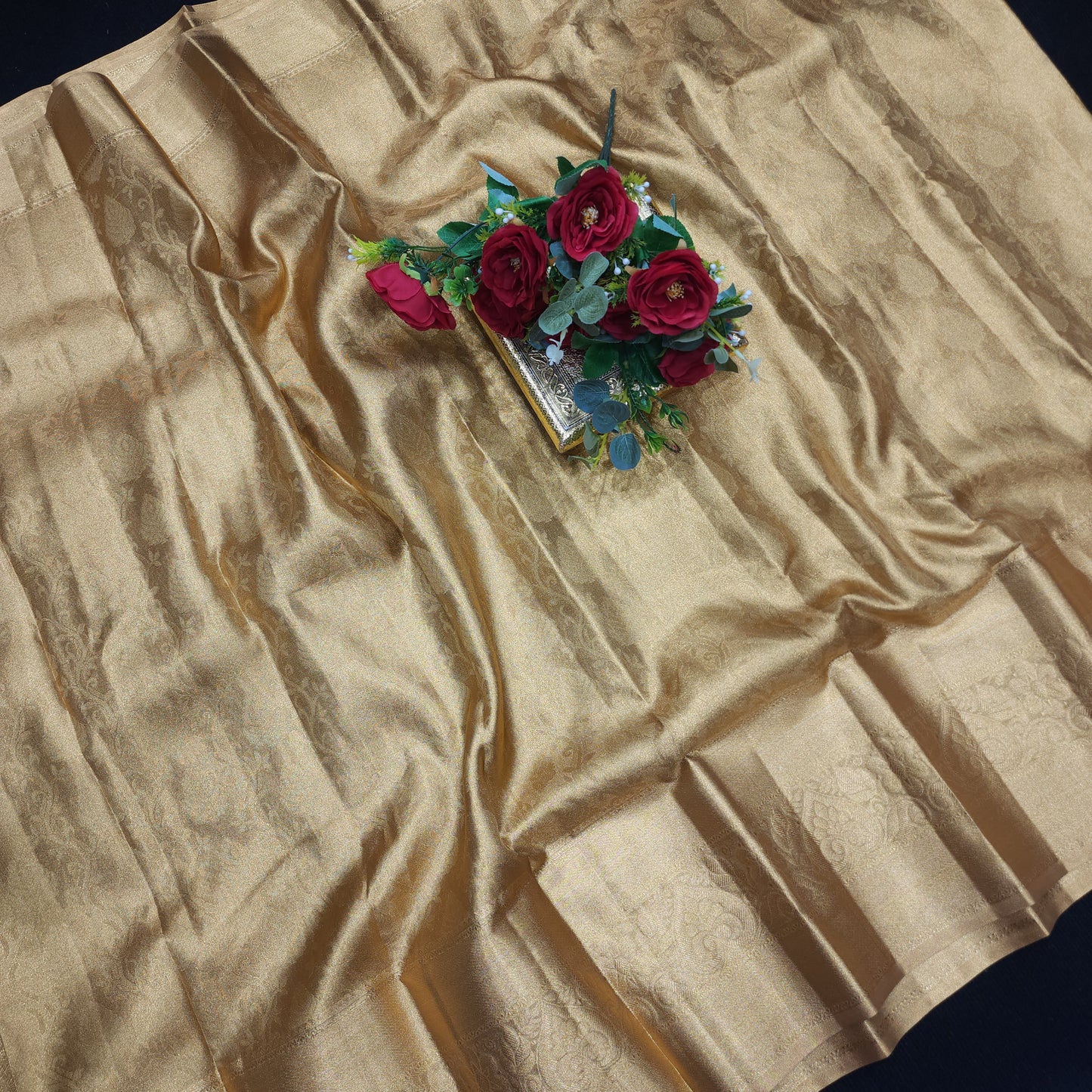 Kanchi Pattu Semi Gold Sarees