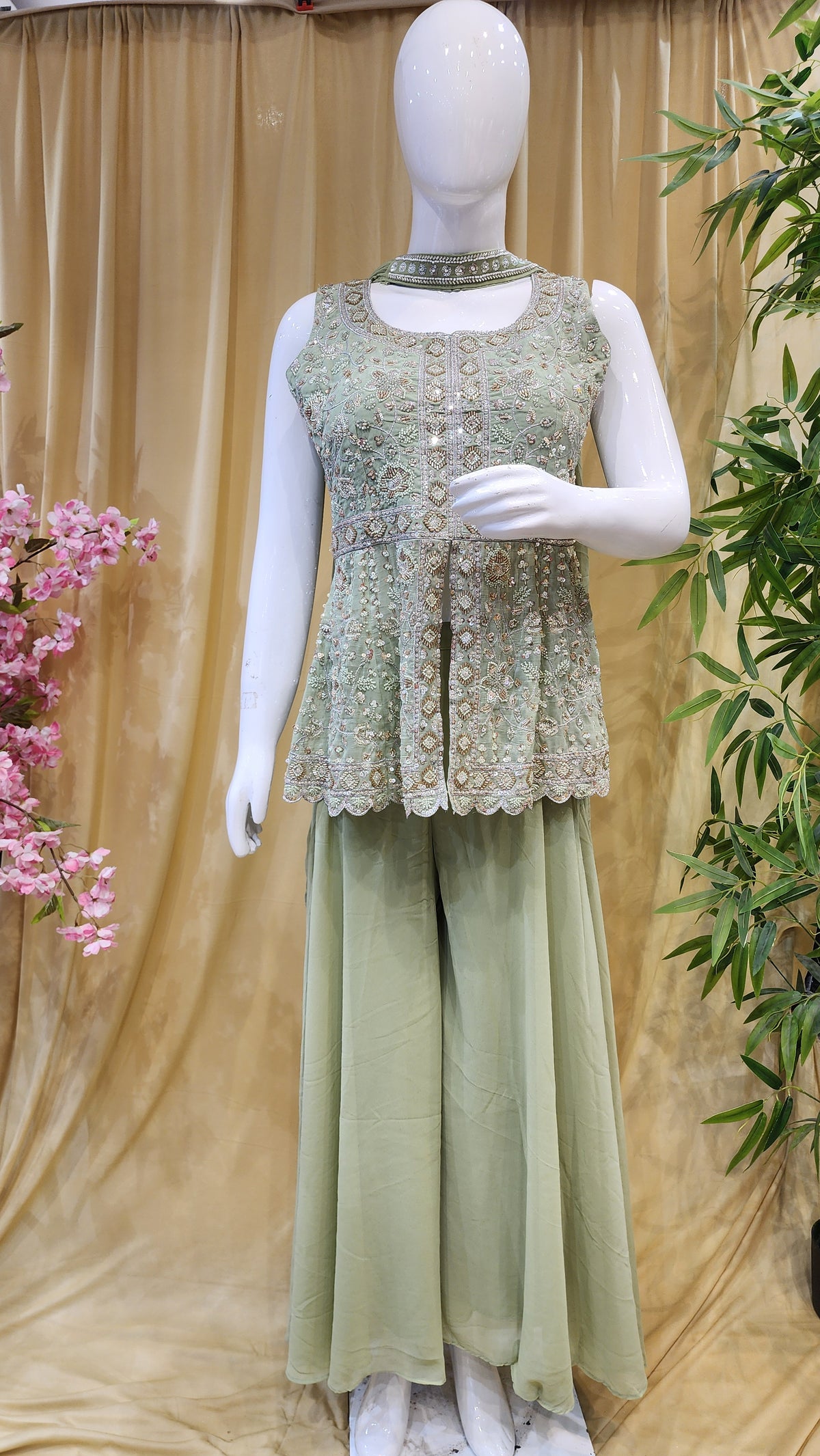 Fancy Sharara Dress [L Size]
