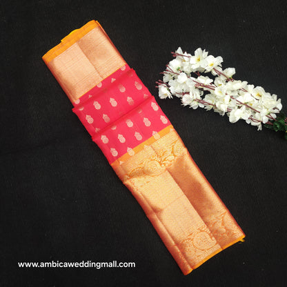 Kanchi Pattu Handloom Butta Light Weight Saree