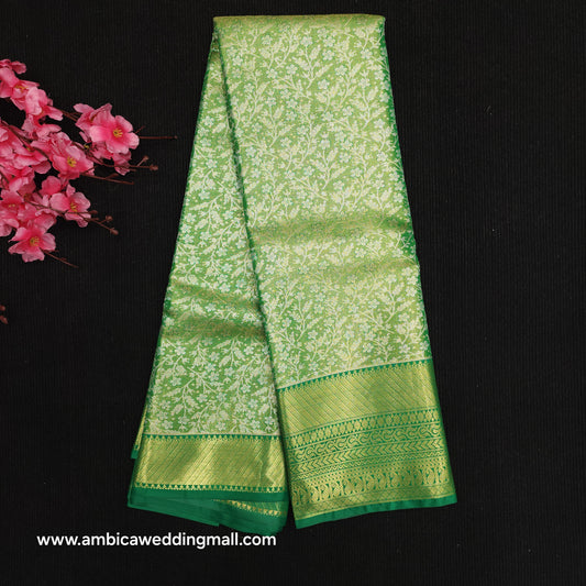 ✨️Semi Kanchi Pattu One Gram Gold Saree💫