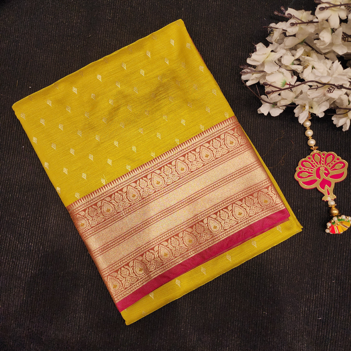 Visiri Kanchi Border Saree